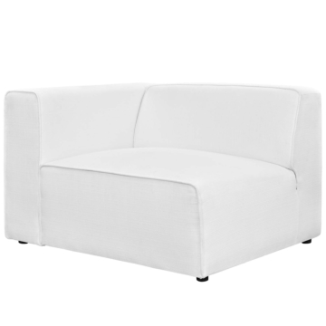 Modway Mingle Fabric Left-Facing Sofa-White
