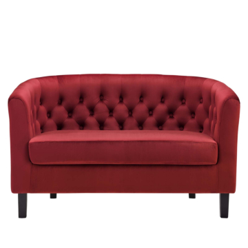 Modway Prospect Performance Velvet Loveseat-Maroon