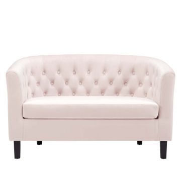 Modway Prospect Performance Velvet Loveseat-Pink