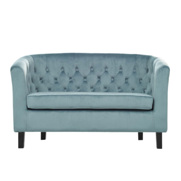 Modway Prospect Performance Velvet Loveseat-Sea Blue