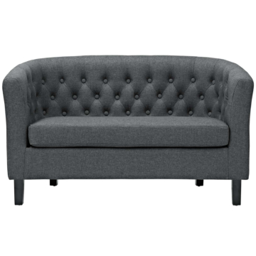 Modway Prospect Upholstered Fabric Loveseat-Gray