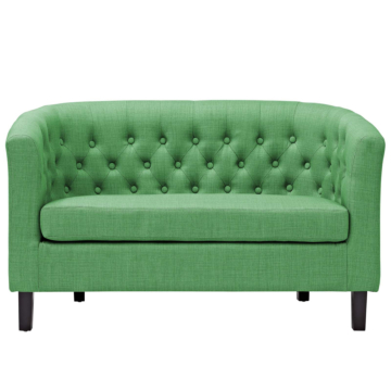 Modway Prospect Upholstered Fabric Loveseat-Kelly Green