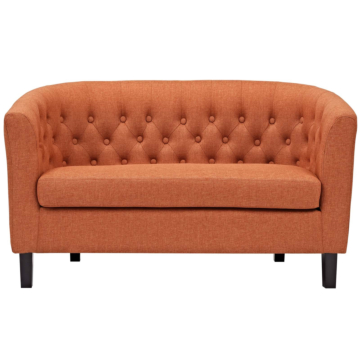 Modway Prospect Upholstered Fabric Loveseat-Orange