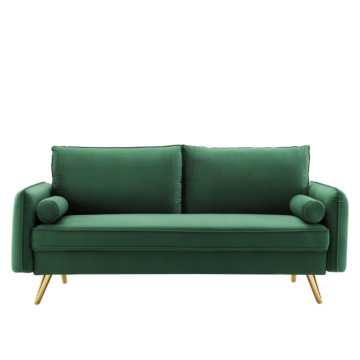 Modway Revive Performance Velvet Sofa-Emerald