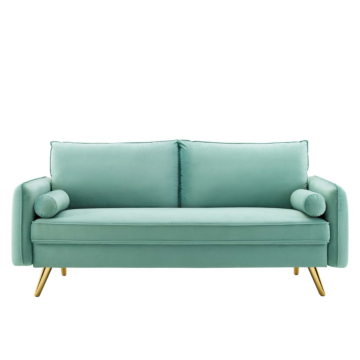 Modway Revive Performance Velvet Sofa-Mint