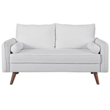 Modway Revive Upholstered Fabric Loveseat-White