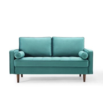 Modway Valour Performance Velvet Loveseat-Teal