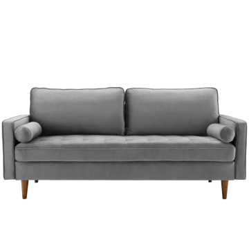 Modway Valour Performance Velvet Sofa-Gray