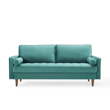 Modway Valour Performance Velvet Sofa-Teal