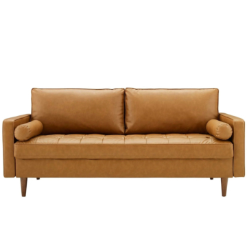 Modway Valour Upholstered Faux Leather Sofa