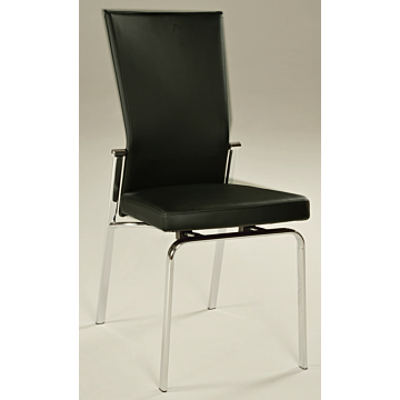 Chintaly Molly Motion Back Side Chair, Black