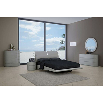 Moonlight 5 Pc Bedroom Set, Queen, Gray | Creative Furniture