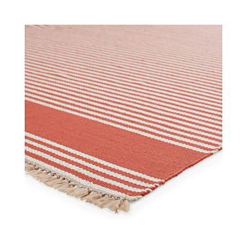 Vibe by Jaipur Living Strand Indoor/ Outdoor Striped Rust Beige Area Rug