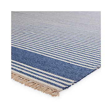 Vibe by Jaipur Living Strand Indoor/ Outdoor Striped Blue Beige Area Rug 
