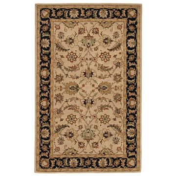 Jaipur Living Selene Handmade Floral Beige Black Round Area Rug 