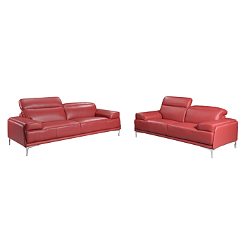  Nicolo Sofa Set-Red