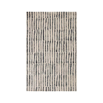 Nikki Chu by Jaipur Living Saville Handmade Abstract Cream / Slate Gray Area Rug