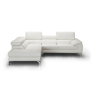 J & M Nila Leather Sectional