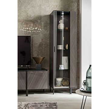 Olympia 1-Door Curio, Right | 20 Weeks Delivery Lead Time