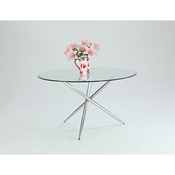 Chintaly Patricia Round Dining Table, $251.24, Chintaly, Transparent