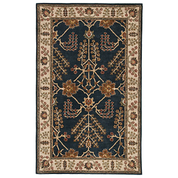 Jaipur Living Chambery Handmade Floral Blue/ Multicolor Round Area Rug