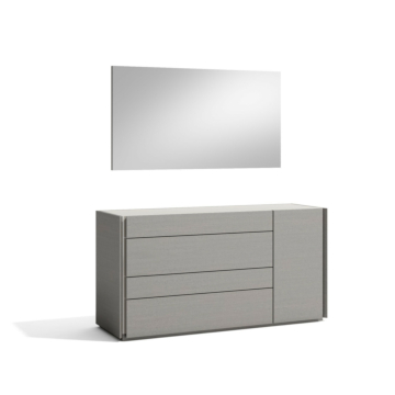 J & M Porto Dresser, Grey Lacquer Finish