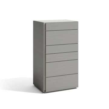 J & M Porto Chest in Grey Lacquer Finish