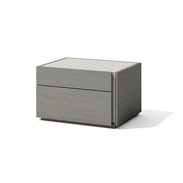 J & M Porto Right Side Nightstand, Grey