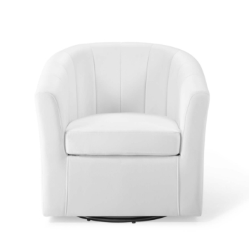 Modway Prospect Performance Velvet Swivel Armchair-White