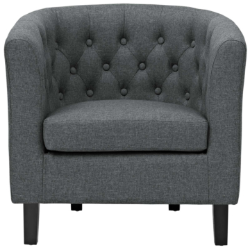 Modway Prospect Upholstered Fabric Armchair-Gray