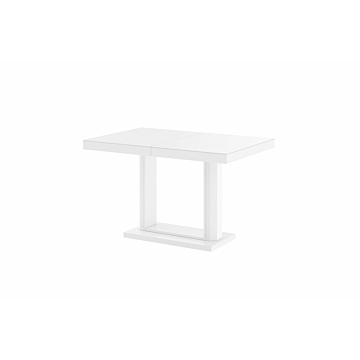 Cortex Quatro Dining Table With Extension, White Matt