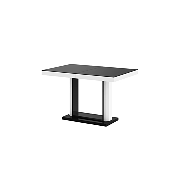 Cortex Quatro Dining Table With Extension, Black Matt