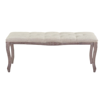 Modway Regal Vintage French Upholstered Fabric Bench