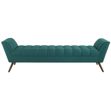 Modway Response Upholstered Fabric Bench-Teal