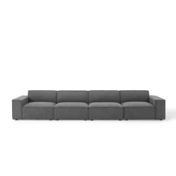 Modway Restore 4-Piece Sectional Sofa-Charcoal