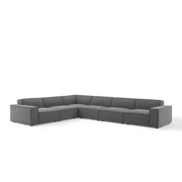 Modway Restore 6-Piece Sectional Sofa-Charcoal