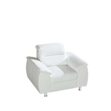 Cortex Sandi Armchair, White Faux Leather