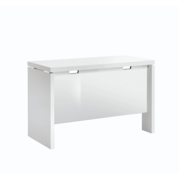 Sedona 47" Return Desk in White High Gloss | Delivery lead time 20 Weeks.