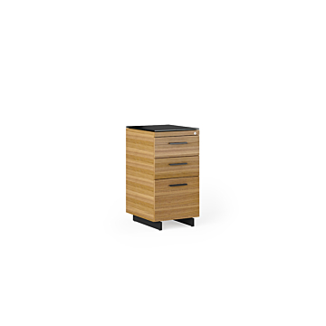 BDI Sequel 20  6114  3-Drawer File Cabinet-Walnut/Black