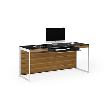 BDI Sequel 20  6101 Desk-Walnut/Satin Nickel