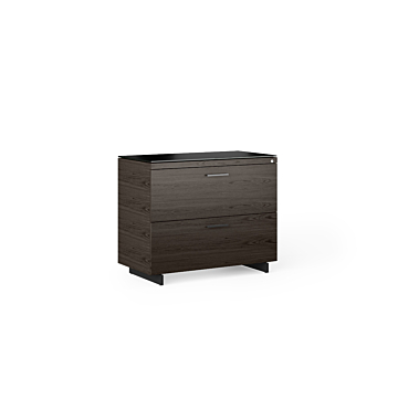 BDI Sequel 20  6116 Lateral File Cabinet-Charcoal/Black