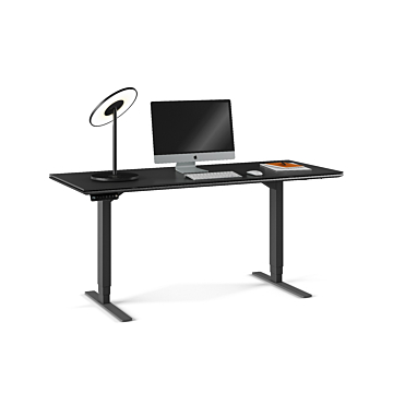 BDI Sequel 20  6151 Standing Desk-Charcoal Stained Ash Black