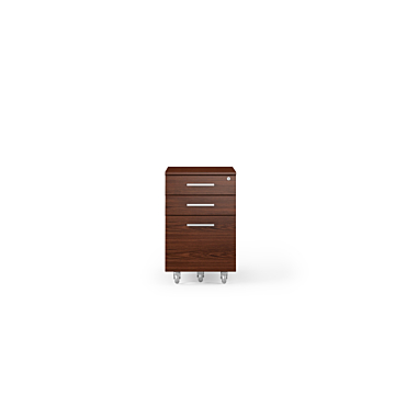 BDI Sequel 20  6107 Mobile File Cabinet-Chocolate Stained Walnut