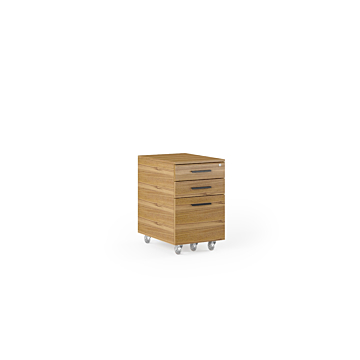 BDI Sequel 20  6107 Mobile File Cabinet-Natural Walnut