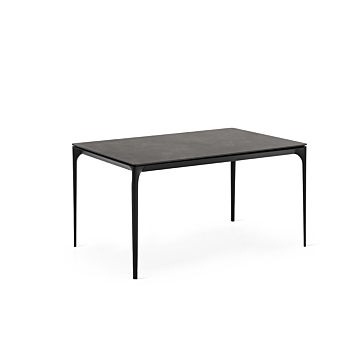 Calligaris Silhouette CS4125-R130 Dining Table with Extendable Top and Metal Legs