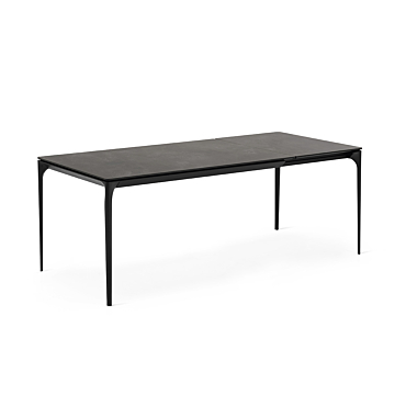 Calligaris Silhouette CS4125-R160 Dining Table with Extendable Top and Metal Legs