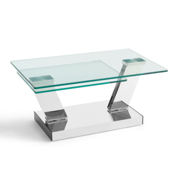 Sion Rotating Coffee Table, Glass Top | Creative Furniture