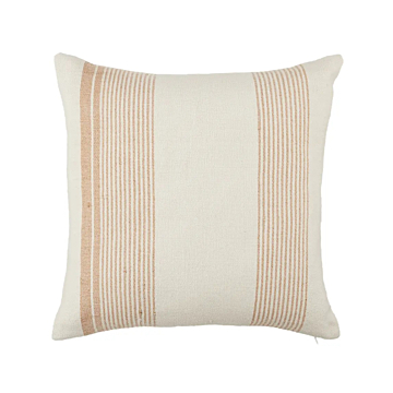 Jaipur Living Parque Indoor/ Outdoor Striped Poly Fill Pillow 20 inch-Tan