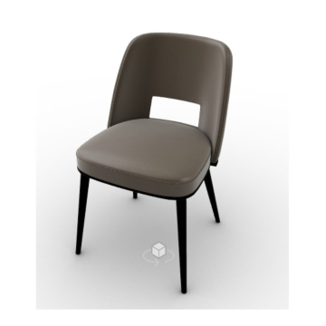Calligaris Foyer Upholstered Chair With Metal Base
