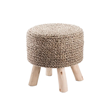 Jaipur Living Montana Stool-Taupe